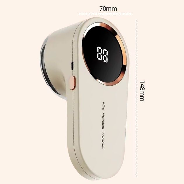 Машинка для видалення ковтунців,ворсу,катишок бездротова з Дисплеєм дл