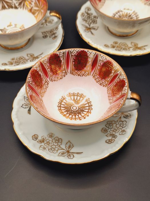 Zestaw filiżanek do kawy. 3szt Gareis Waldsassen Bavaria