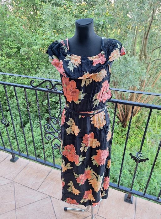 Długa sukienka maxi 100 % wiskoza F&F rozmiar XL 42