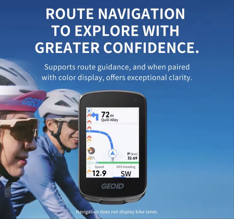 Geoid CC700 смарт велокомп навігація велосипедний комп'ютер smart bike computer gps