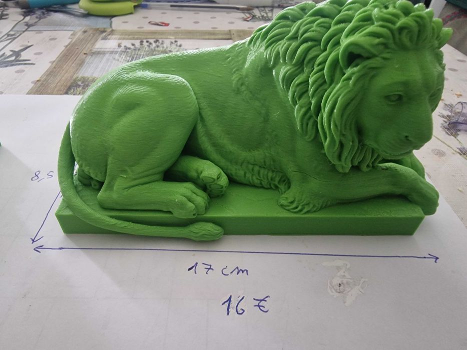 LEÃO  em 3D - SPORTING-feito em PLA