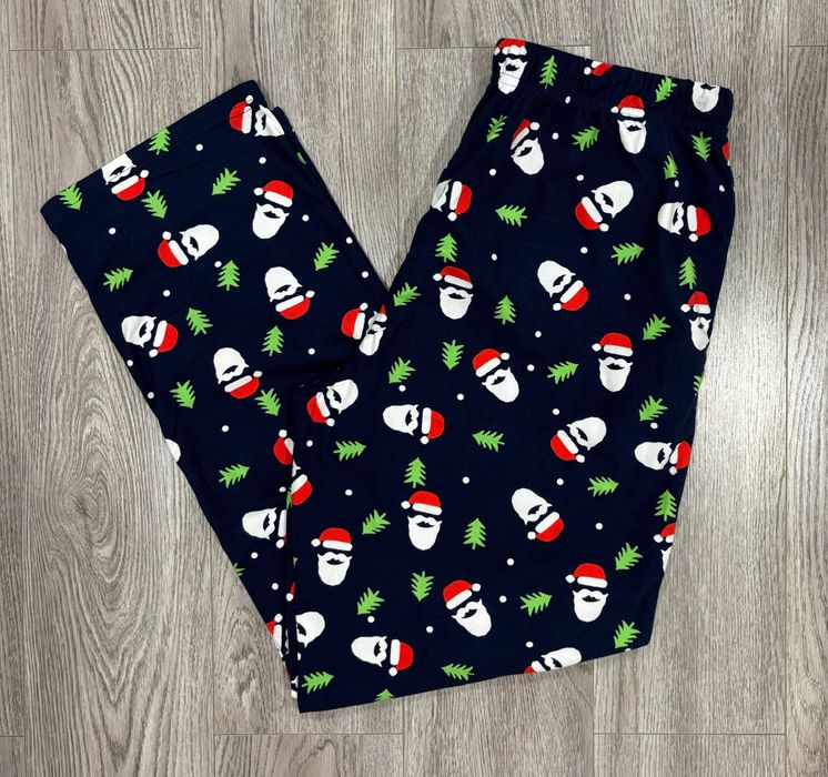 Lounge L XL Флисовые Мужские пижамные штаны пижама l санта новогодние
