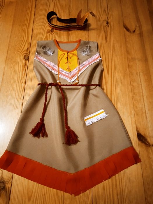 Nowy Strój Indianki 110 Indianka Pocahontas
