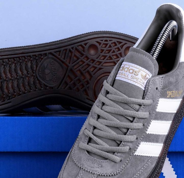 (2324) Кросівки кеди Adidas Handball Spezial сірі з білим (41-45)