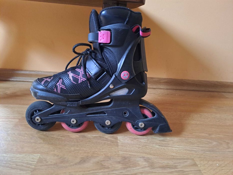 Rolki lady moldana roz. 32-35(36) czarno-różowe
