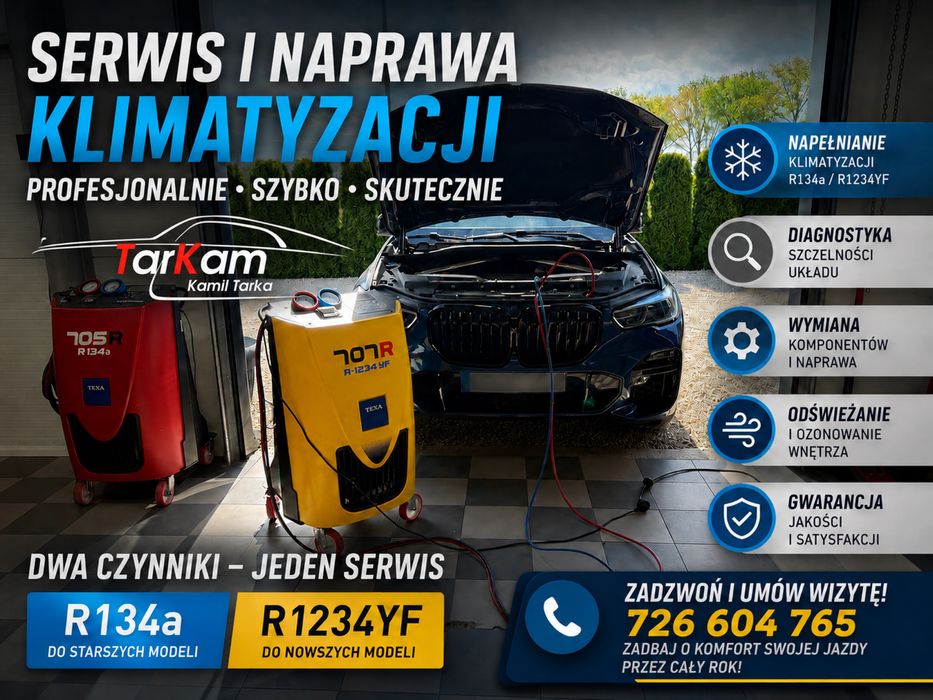 Klimatyzacja r134a/r1234yf