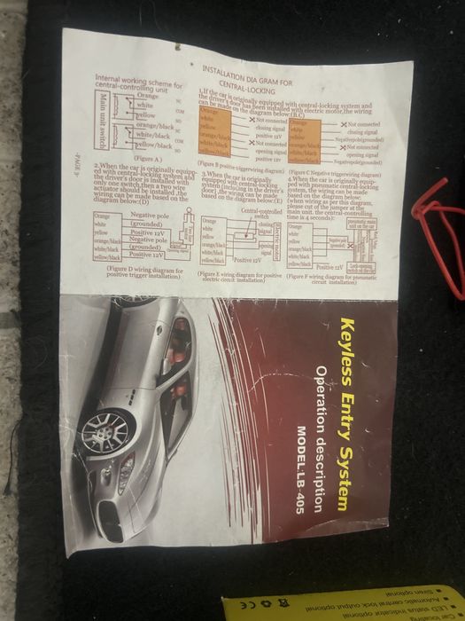 Fecho telecomandado para carro LB-405