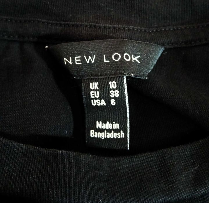 Чорна трикотажна сукня міді NEW LOOK Бавовна Розмір M - L