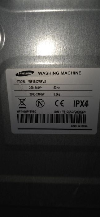 Moduł panel sterujący do pralki Samsung Eco Bubble WF1802WFVS