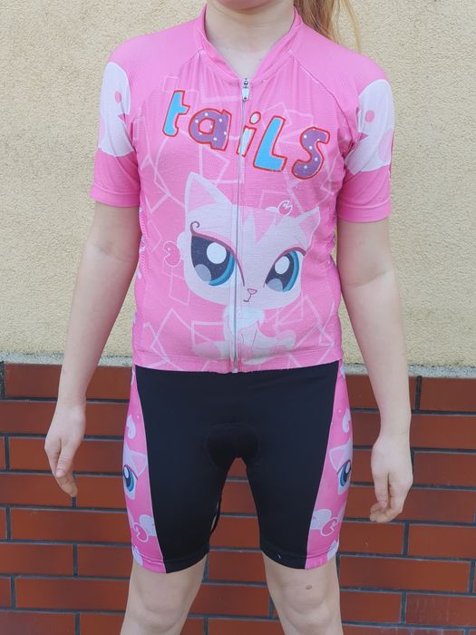 Strój rowerowy dla dziewczynki