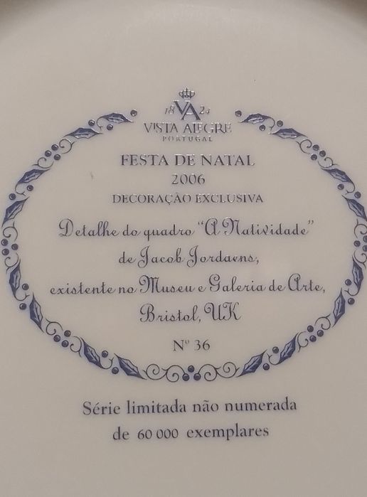 Prato Vista Alégre festivo do Natal