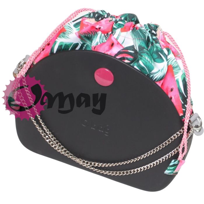 Różowy organizer OBAG MOON LIGHT worek arbuzy 2 kieszenie komin OMAY