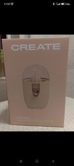 Espremedor eléctrico, rectro, da Create