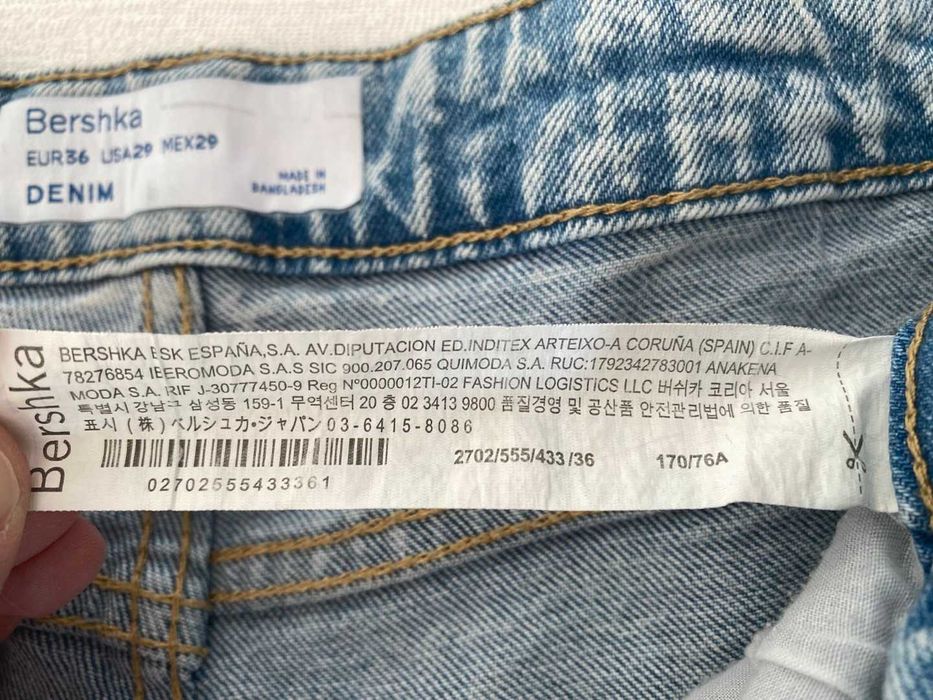 Calções de Ganga - Bershka - Tam 36