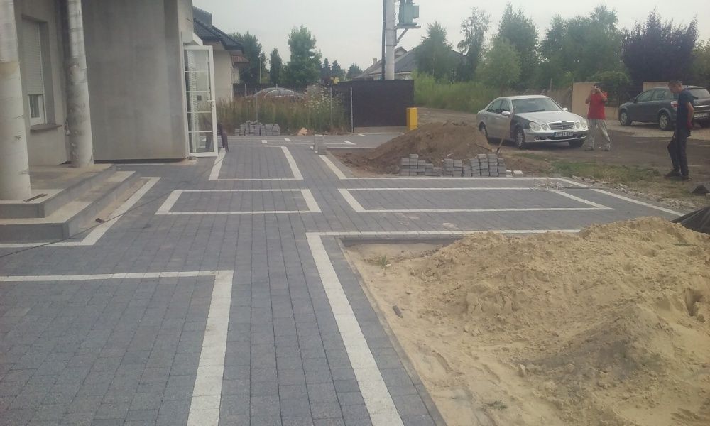kostka brukowa oraz płoty modułowe