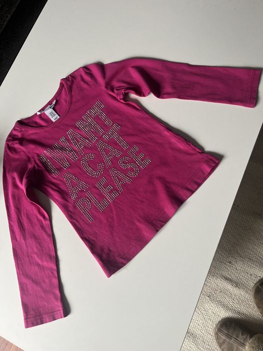 Bluzka dziewczeca  rozowa H&M 110 cm