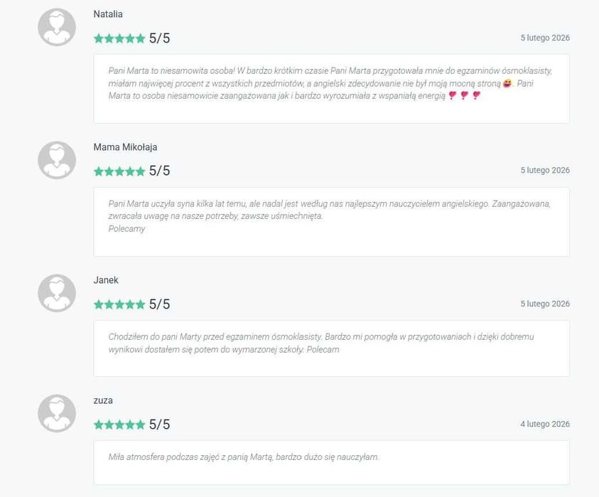 Egzamin ósmoklasisty - angielski - przygotowanie. Korepetycje E8 - zajęcia online.
