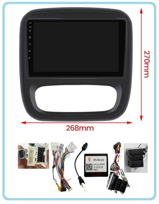 Магнітола Renault Trafic, Opel Vivaro Android, GPS, USB, 4G, CarPlay!