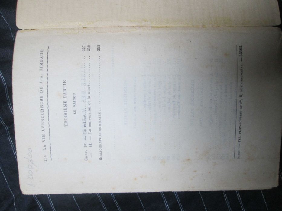 La Vie Aventureuse de Jean-Arthur Rimbaud‎, de Jean-Marie Carré