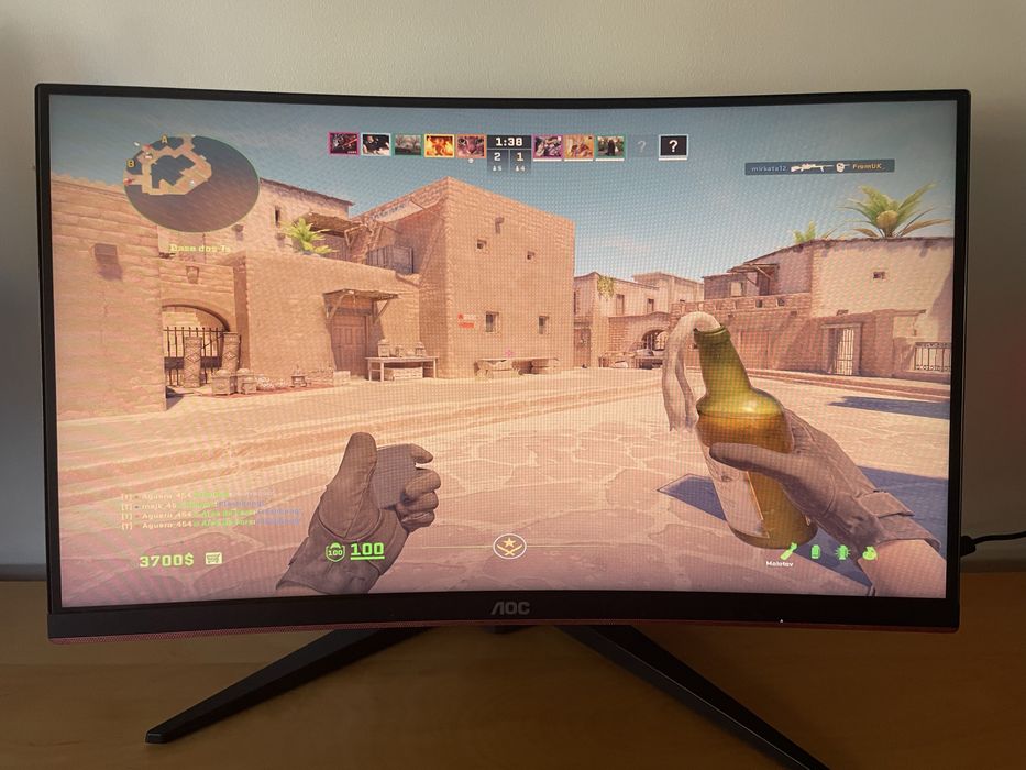 Monitor Gaming AOC Curvo | 1ms 144hz 24 Polegadas