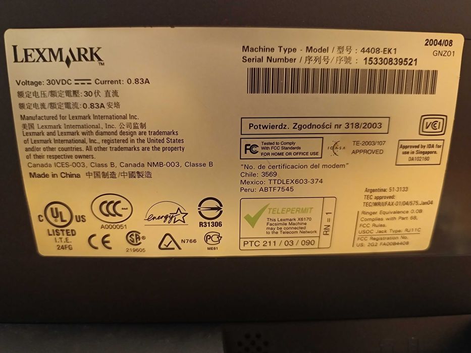 Impressora Multifunções Lexmark 4408-EK1