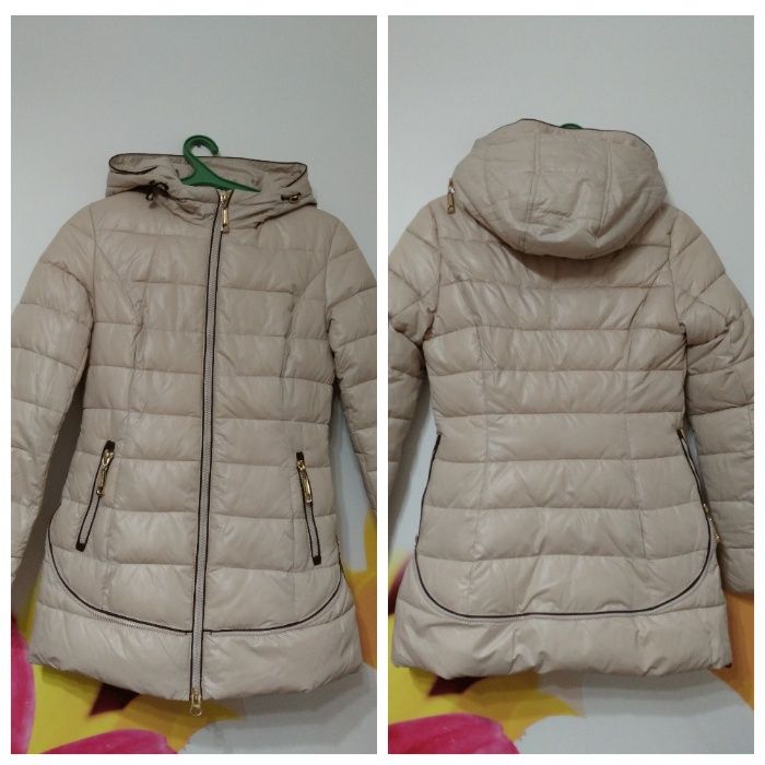 Пуховик жіночий (з поясом і шарфом)