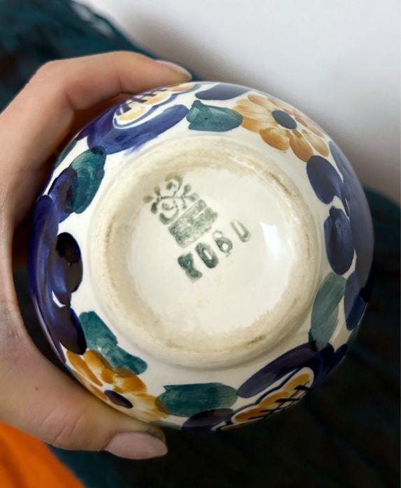 Wazonik ceramiczny fajans