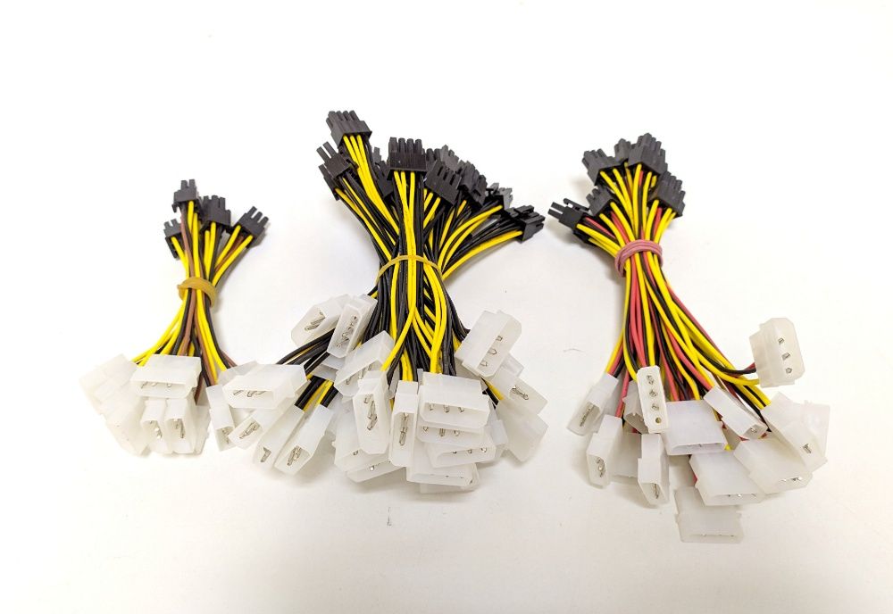 Доп питание 6pin 8pin для видеокарты Новый переходник Molex на 6 8 пин