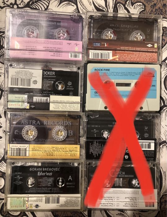 Студийные кассеты ,Metallica,Scorpions,Queen …