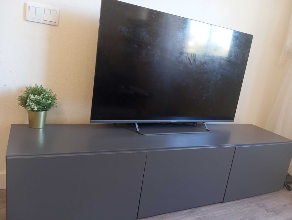 movel TV sala cor cinza