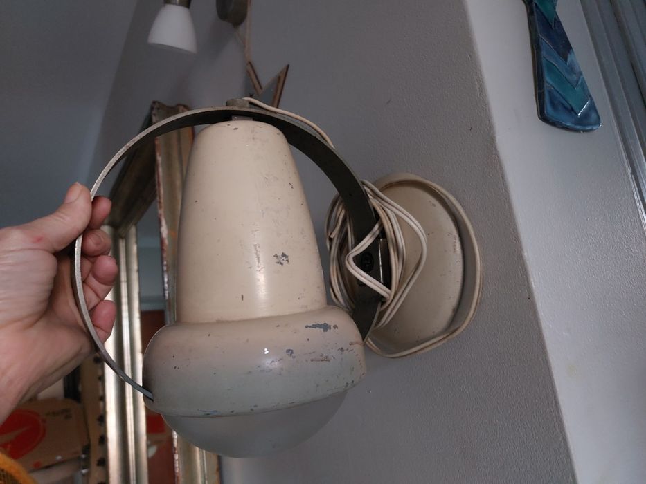 Lampa design vintage retro prl UNIKAT