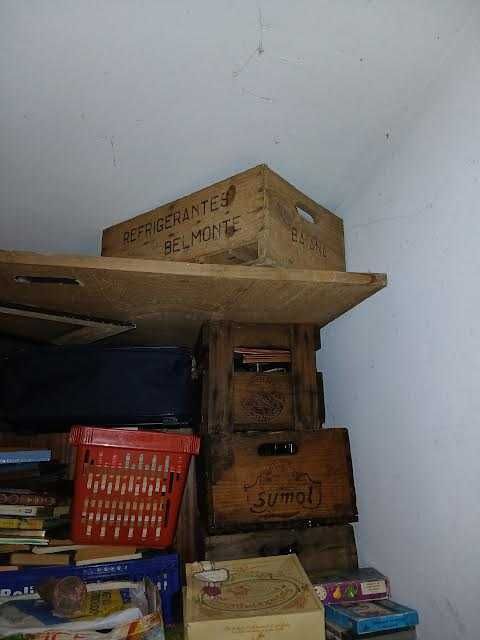 Antigas Grades em madeira de refrigerantes