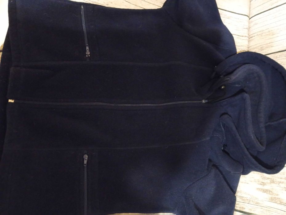 Bluza z polaru grubego granatowa