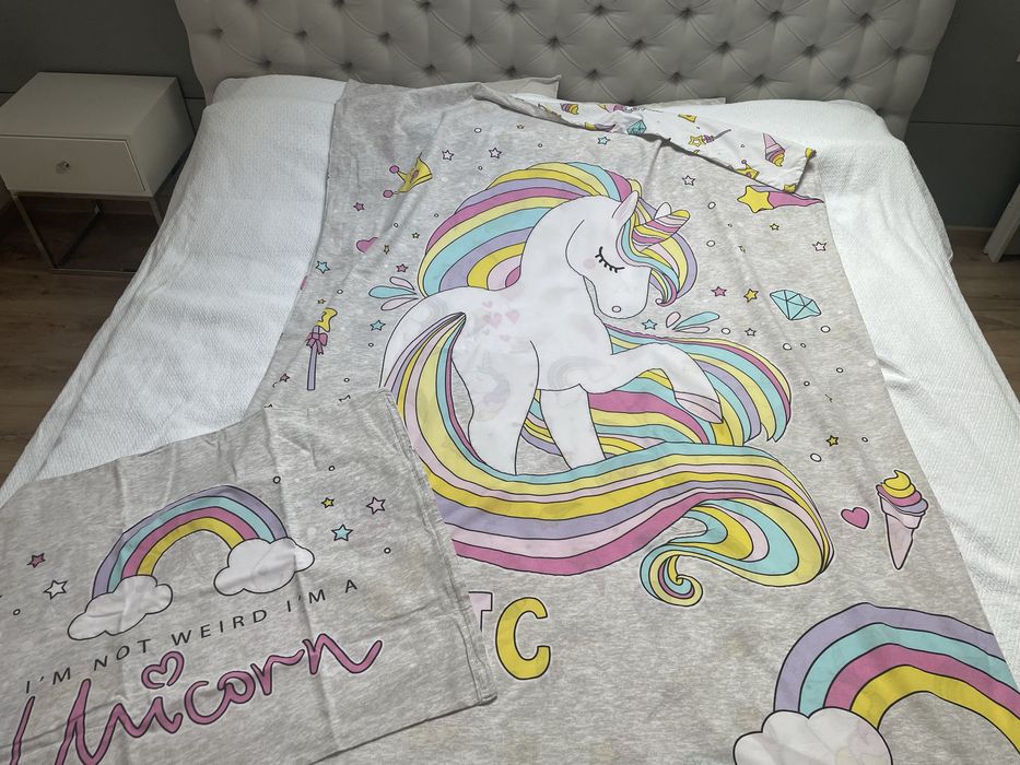 Posciel 140x200 w koniki świecaca