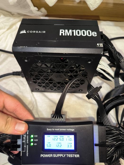 Corsair RM1000e ATX 1000W 23 рік 3.1 ATX 80 PLUS Gold Fully Modular  rtx gtx mx rx gaming OC. GT