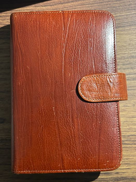 Agenda Filofax em pele como nova, 10€