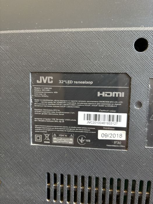Телевизор jvc 32