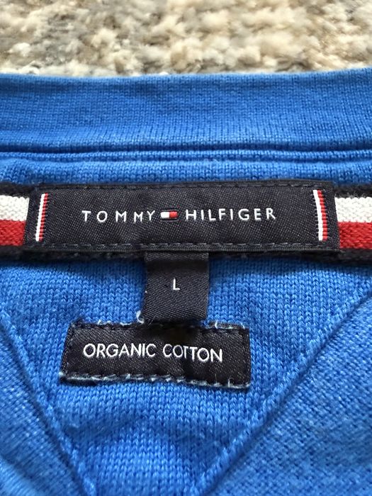 Sweter Tommy Hilfiger Baby Blue Small Logo Sweater Nowsza kolekcja 2020