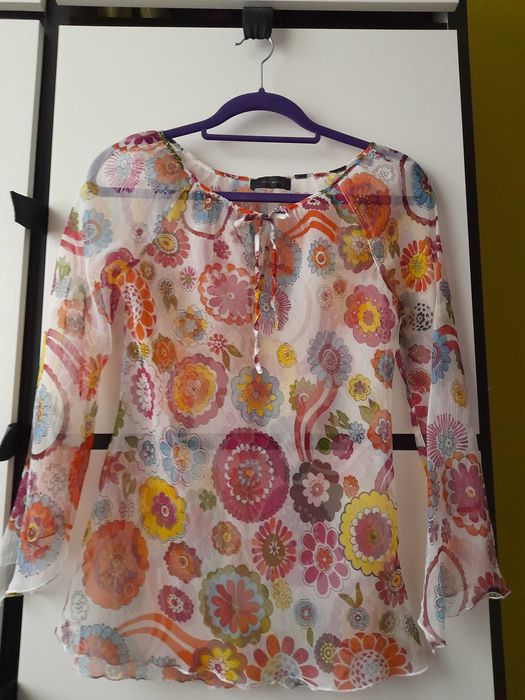 Vero Moda bluzka r.S mgiełka sexy impreza lato na strój kąpielowy