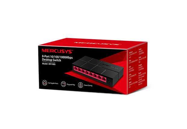 Switch Mercusys MS108G - 8 Portas Gigabit