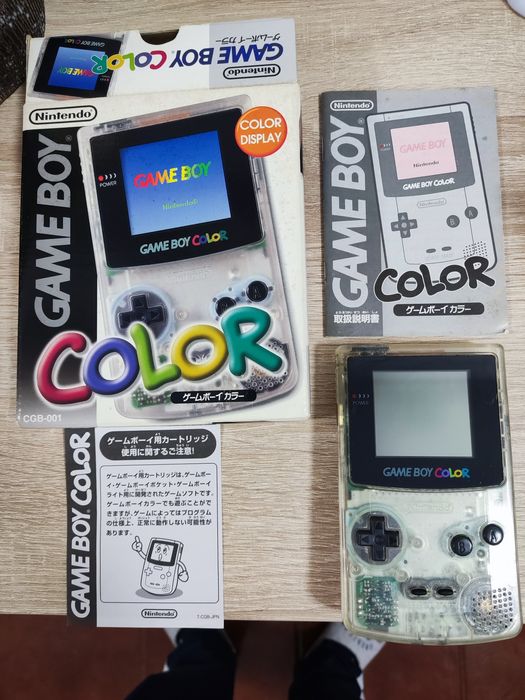 Game Boy color transparente japonês Nintendo