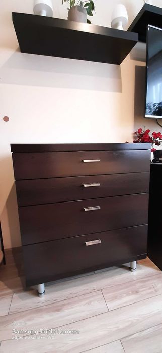 Komoda z szyfladami 77x40x90 - antracyt