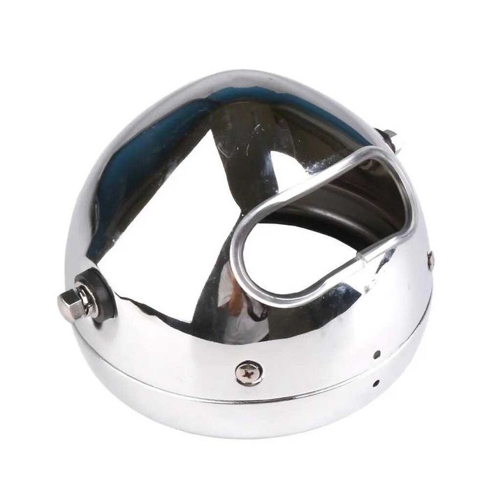 Farol Frontal LED 5.75 Polegadas com Caixa Côco Suportes para Bainhas