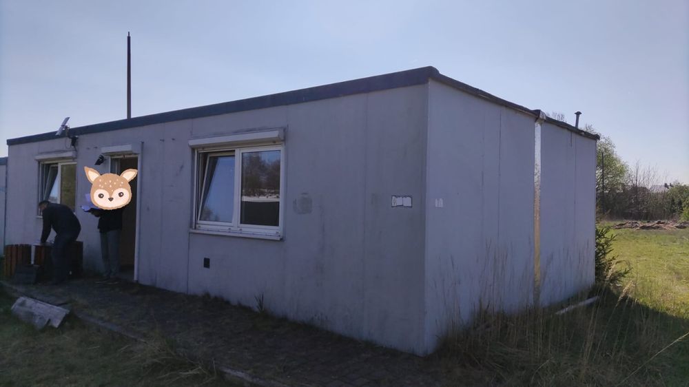 Podwójny duży kontener domek 70m2