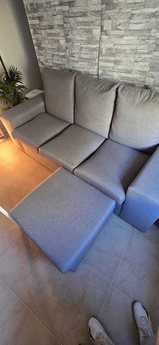 Sofá com chaise long