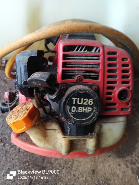 Sulfatador de costas a gasolina