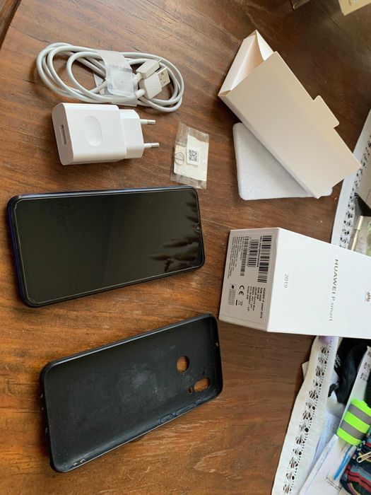 Huawei P Smart 2019 + caixa + pelicula + capa