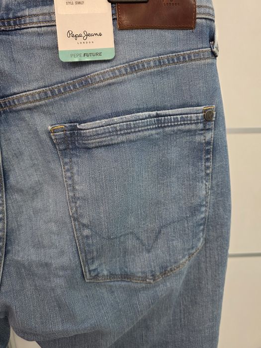 Spodnie jeans męskie pepe jeans wiser wash stanley taper XL