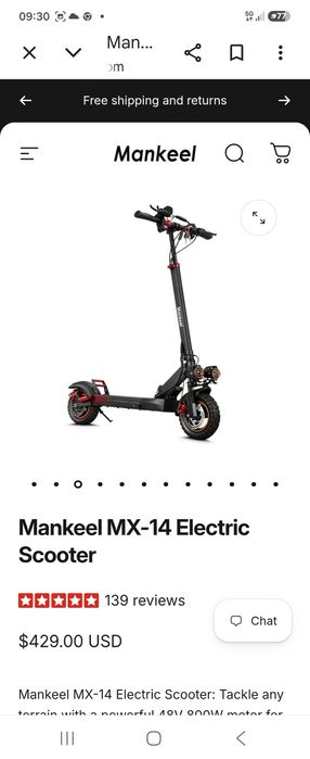 Trotinete eletrica Makeel Mx14 Nova
