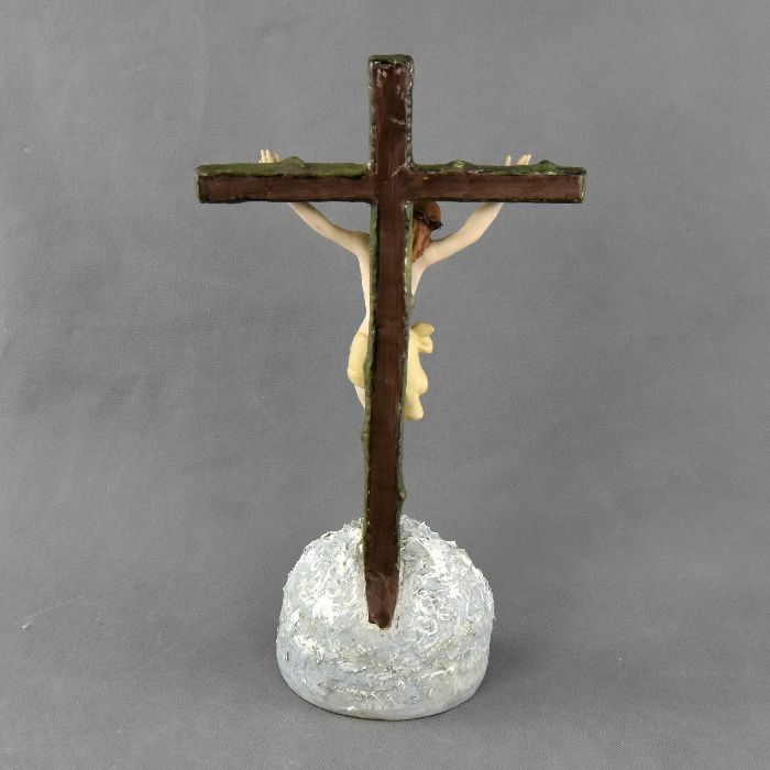 Cristo Crucificado em Biscuit da fábrica Porcil